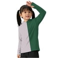 thumbnail image 6 of Xdegoge Big Boys Sun Protection Hooded Shirt Color Block Splicing Design Long Sleeve Summer Cooling Top With Thumb Holes Quick Dry Breathable Sport Activewear, 6 of 6
