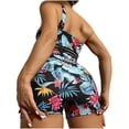 thumbnail image 4 of EGNMCR Women's Swimwear One Piece Slimming Skirt Tummy Control Swimdress Bathing Suit on Clearance, 4 of 7