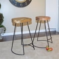 thumbnail image 2 of Carolina Classics Saga 25" Counter Stool in Natural (Set of 2), 2 of 3