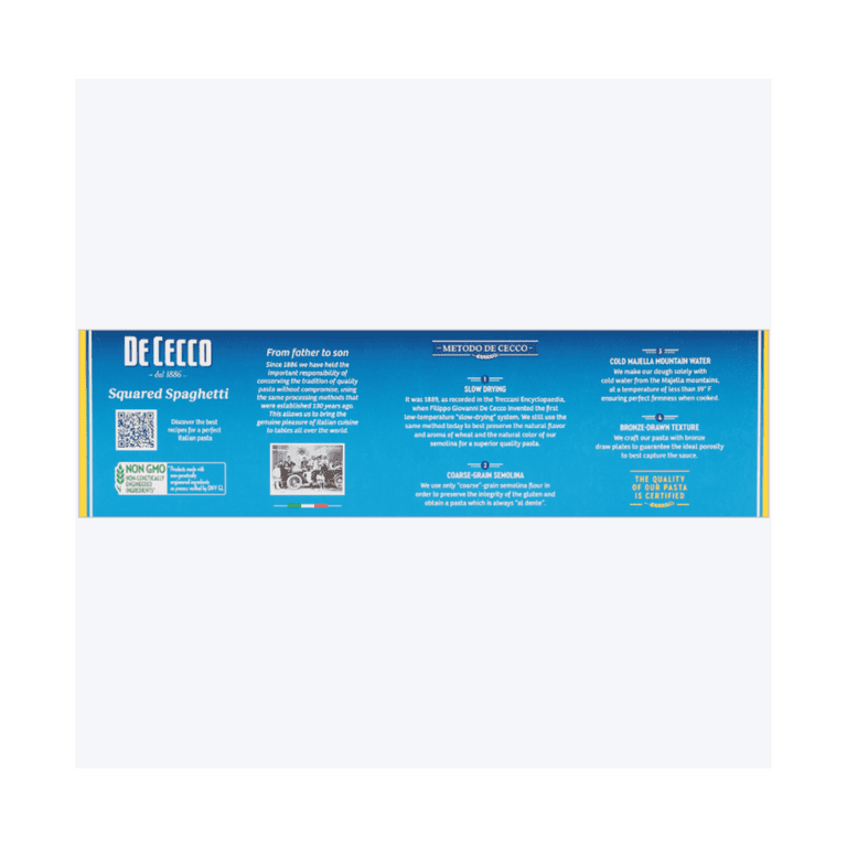 De Cecco Organic Spaghetti n°12 500g x10 De Cecco Organic Spaghetti - 12 Oz - balduccis