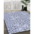 thumbnail image 3 of Ahgly Company Machine Washable Indoor Rectangle Transitional Lavender Blue Area Rugs, 8' x 12', 3 of 7