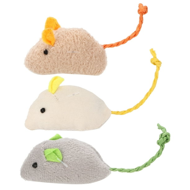 Juguete De Ratón De Peluche Para Gatos, Simulación De Juguete De Ratón De Simulación De Peluche Para Gatos Y Gatitos De Interior
