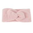 thumbnail image 1 of Ofertas Únicas 1 Pc Diadema de Forro Polar Diseño Cruzado Banda para el Cabello Rosa, 1 of 5