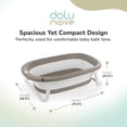 thumbnail image 3 of Dolu Nuve Foldable Baby Bathtub Collapsible Infant Bath Tub for Newborns, Grey, 3 of 5
