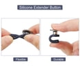 thumbnail image 4 of Botón Extensores, 6uds - Aleación y Silicona Pantalones Cintura Extensor, Sin Costura Extender Botones para Mujer y Hombre Pantalones Jeans Faldas (Plata, 1.38"), 4 of 7