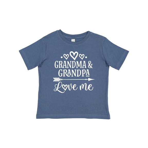 Inktastic Grandma Grandpa Love Me Grandchild Boys or Girls Baby T-Shirt