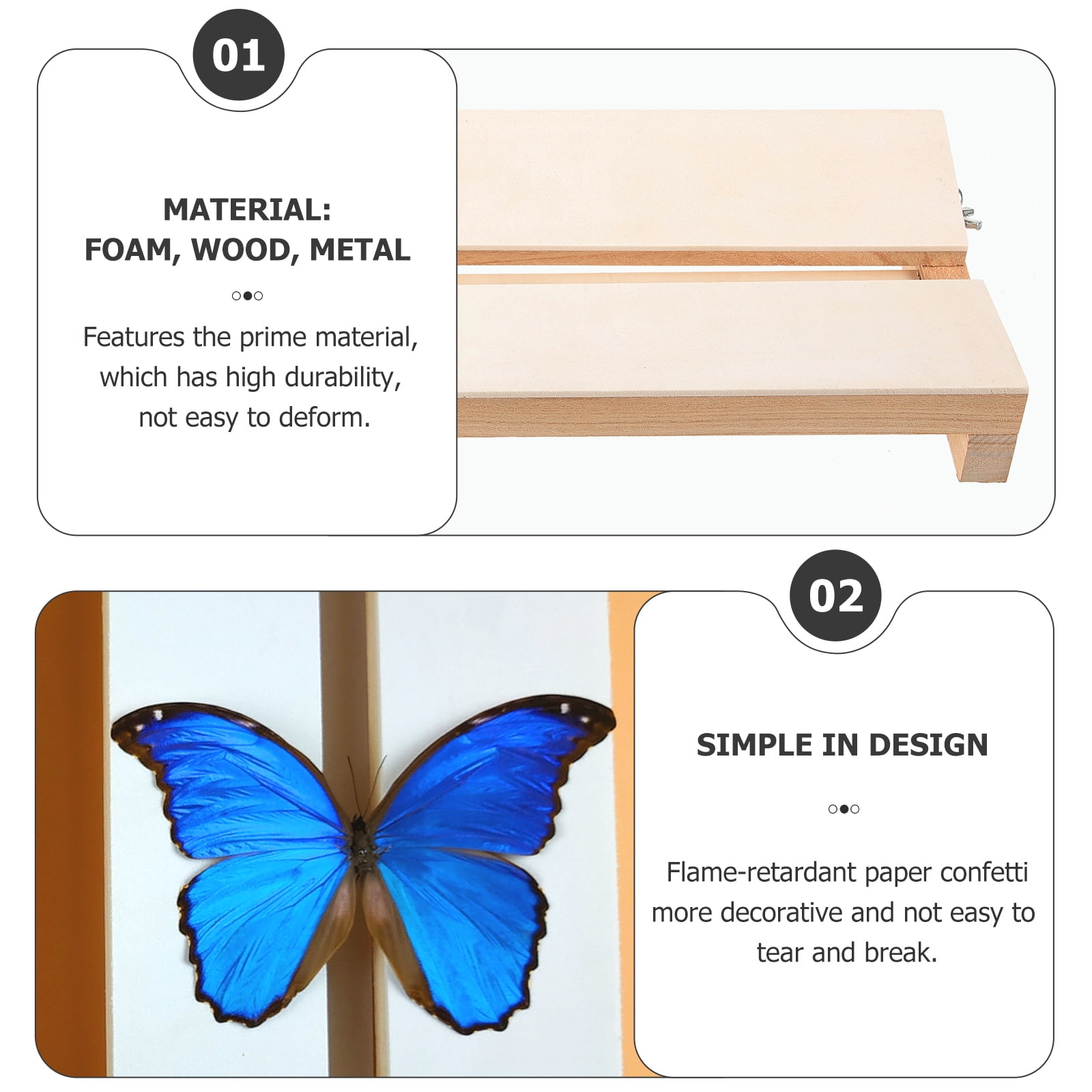 Schmetterlings Spannbrett Verstellbar - Insekten Montage Brett 35cm