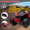 thumbnail image 5 of TROPOW Electric Ride On Cars with Remote Control,12V Kids ATV 4 Wheeler, Electric Ride On Car with 2x35W Motor, Remote Control, LED Lights, Spring Suspension, Treaded Tires, Music, USB & AUX, 5 of 7
