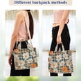 thumbnail image 4 of FORMRS Womens Corduroy Tote Bag Crossbody Shoulder Handbag with Pocket, Sunny Blooms, 4 of 7
