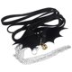 thumbnail image 1 of Diseño de ala de tortuga Correa de arnés Collar de pecho Cuerda ajustable Cuerda de control para caminar Ideal para tortugas reptiles (Negro S）, 1 of 6