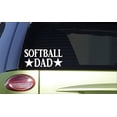 thumbnail image 1 of Softball Dad *H879* 8 inch Sticker decal fastpitch catcher pitcher glove bat, 1 of 1