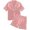 Green, variant on 2 Piece St Patrick's Day Pajamas Set For Women,Silk Loose Fit Short Sleeve Button-Up Shirt Loungewear - Casual Short Pants Breathable Comfort Pajama Set,Size:S