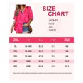 thumbnail image 3 of TIYOMI Ladies Plus Size Floral Shirts Short Sleeve 4X Tops Hot Pink Shirts Hawaiian Button Down Tee Summer Loose Fit Blouse 4XL 24W 26W, 3 of 3