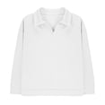 thumbnail image 2 of Camisas de Manga Larga para Niños Tamaño 12-14 Juventud Color Sólido Top de Cuello de Solapa para Chico, Camisa de Botón de Manga Larga Casual para Uso Diario, 2 of 6