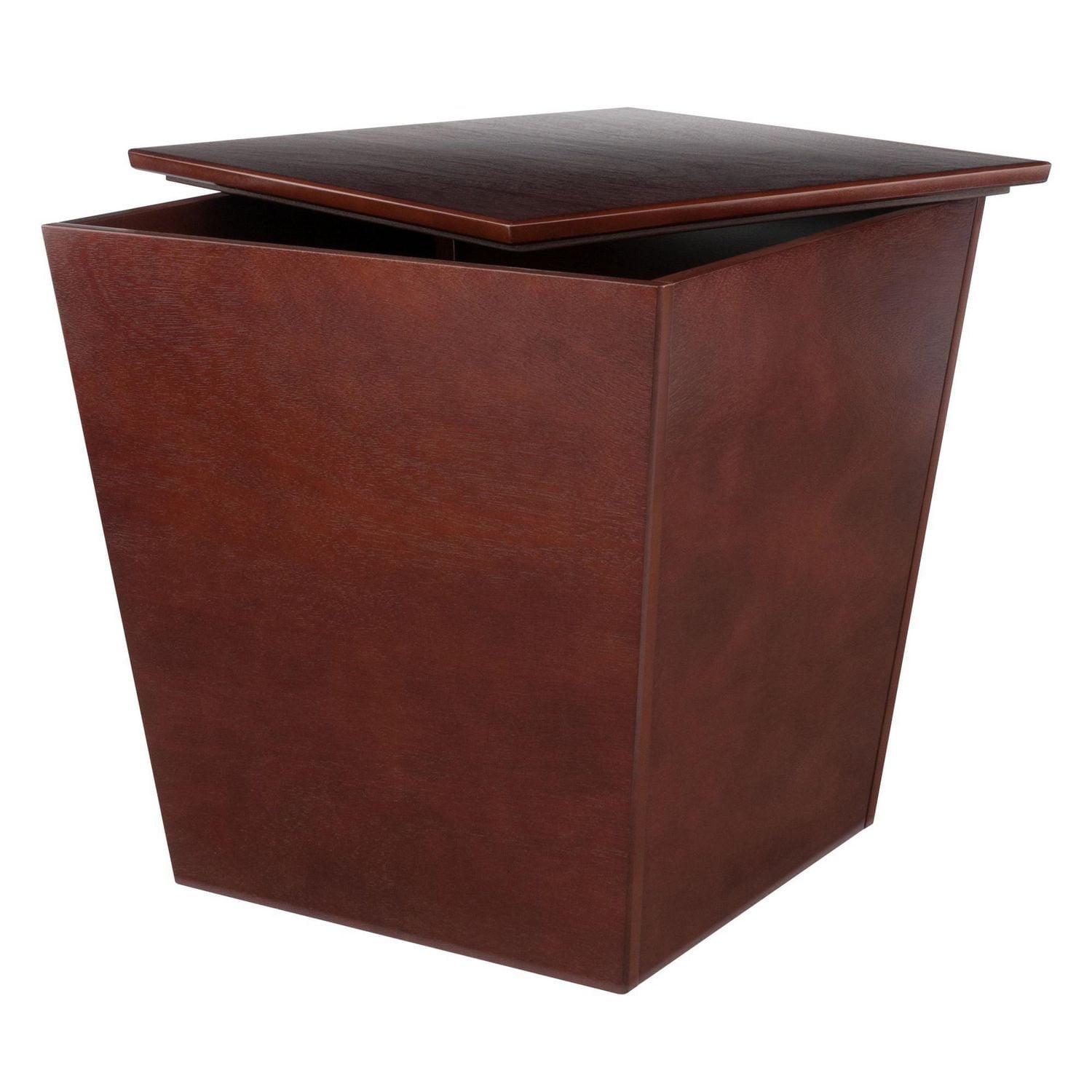 Winsome Mezo storage cube in walnut finish