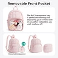 thumbnail image 6 of BAGSMART Small Ita Backpack for Women,Lightweight Mini Backpack,Water-resistant Puffer Daily Backpack Purse Fashion Bookbag, Pink, 6 of 6