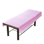Cosmetic Salon Table Cloth Cover Spa Massage Bed Sheet Sofa Couch Cover Pink - as described, 29x75inch (With Hole)