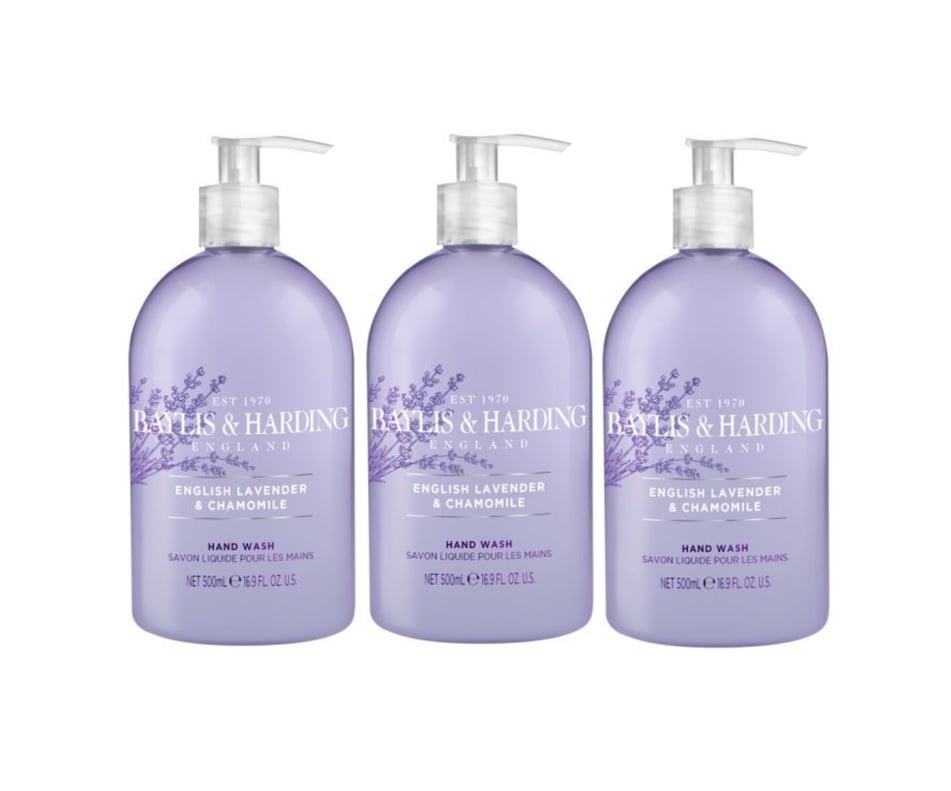 3 Pack of Baylis and Harding hand soap English lavender and chamomile, Cleanses & moisturizes Your Hands  16.9 FL/ 500 ml