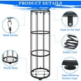 thumbnail image 4 of 3 Layer Vertical Ball Storage Rack, Basketball Holder Wall Mount, Cage for Football, Volleyball, Sports Organizer for Kids Room, Garage, Home, 4 of 8