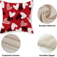 thumbnail image 6 of Valentines Day Pillow Covers 20x20 Set of 2, Black White Pink Love Heart Decor Valentine''s Day Throw Pillows Mother''s Day Farmhouse Decorative Red Pillowcase Outdoor Cushion Case for Sofa Couch, 6 of 6