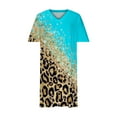 thumbnail image 5 of Robes pour Femmes 2024 Été Robe Oversize pour Col en V Décontractée Robes d'Été Poche Genou Manches Courtes avec Poches Rabais de 50 % Liquidation!, 5 of 5