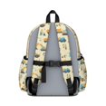 thumbnail image 3 of Excavator and Construction Worker Cute School Backpack with Padded Back and Adjustable Shoulder Straps 13.4"x11"x4.7", 3 of 5