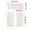 White, variant on COM1950s Kitchen Curtains 3 Piece Set, Tier and Valance Curtains, Light Filtering Solid Color Curtains, Easy Care Window Treatments for Kitchen, Living Room and Dining Area