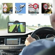 7-Inch Touch Screen GPS Navigation for Car, Truck and RV with 2025 Maps - Speed and Red Light Warning Alerts - Free Lifetime Map Updates