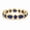 Yellow Plated, variant on Marquise And Round Blue Sapphire Eternity Band, Dainty Anniversary Ring Gift For Her, September Birthstone Ring, Matching Band Ring, Stacking Promise Ring