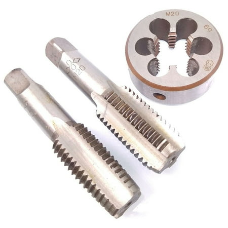 

HSS M20 x 2.5mm Taper & Plug Tap & M20 x 2.5mm Die Metric Thread Right Hand