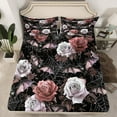 thumbnail image 2 of Castle Fairy Animal Bats 4pcs Bed Sheets for Teens,Chic Flower Rose King Sheets,Festival Halloween Super Cozy Sheet Set,Breathable Home Decor, 2 of 7