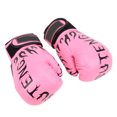 thumbnail image 3 of Gants de Protection pour Kickboxing, Trou de Ventilation Doublure Intérieure Formée Gants de Boxe avec Sangle en Nylon pour Entraînement Rose, 3 of 8