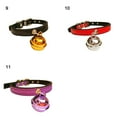 thumbnail image 7 of Walbest Leather Cat Collar with Bell Adjustable Small Pet Kitten Collars, 11 Style, 7 of 7