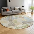 thumbnail image 6 of Addison Rugs Mayfield Premium Machine Washable Transitional Abstract Beige Round Rug, 8' x 8', 6 of 6