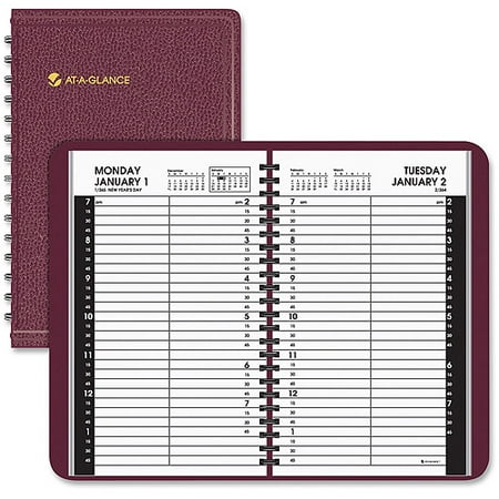 at a glance wirebound classic daily appointment book walmart com
