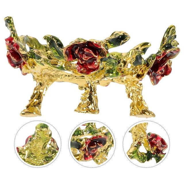 OULII Clear Sphere Holder Stands Crystal Ball Base Modern Design Metal Alloy Indoor Use 1Set