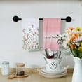 thumbnail image 3 of Floral Spring Kitchen Towels Dish Towels Set of 2,Pink Butterfly Hand Towels 18x26 Inch Drying Dishcloth,Farmhouse Home Seasonal Spring Decorations, 3 of 6