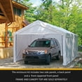 thumbnail image 2 of Shelterlogic Super Max 2-in-1 10' x 20' 4-Rib Canopy with Enclosure Kit, 2 of 5