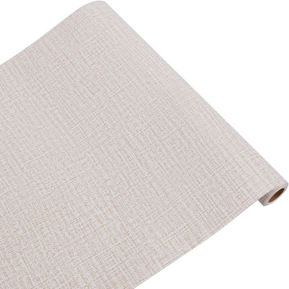 Grasscloth Wallpaper Peel and Stick Wallpaper Textured Contact Paper for Cabinet Linen Wallpaper Self Adhesive Vinyl Wallpaper Wall Decoration Stickers DIY