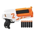 thumbnail image 4 of Ounissouiy Recambio de repuesto de juguete de tiro para niños de 80 piezas, cabeza redonda reutilizable para exteriores, juguetes de EVA reemplazables Juegos de césped naranja gris Ounissouiy FN012429-02, 4 of 6