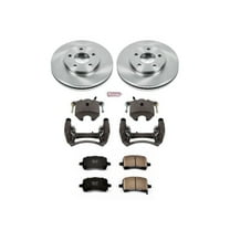 PowerStop Front Stock Replacement Brake Pad and Rotor Kit with Calipers Fits: CHEVROLET Select Models KCOE1448