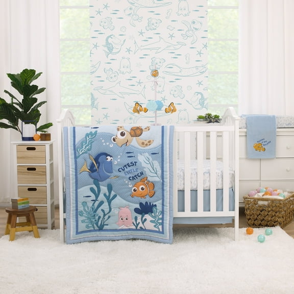 Disney Finding Nemo Cutest Little Catch 3 Piece Crib Bedding Set