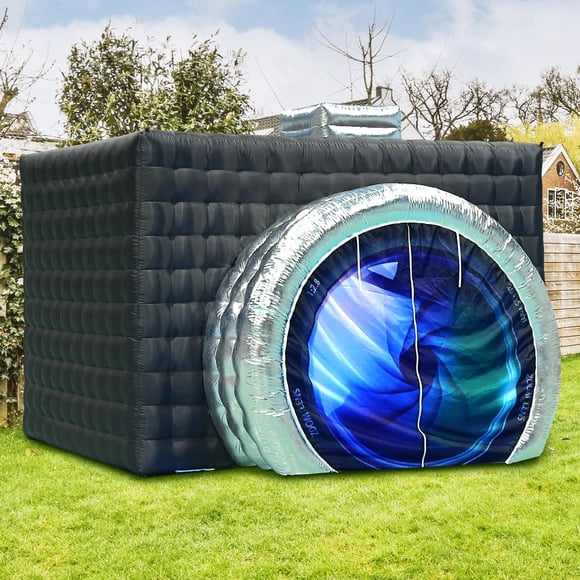 Carcasa inflable para fotomatón SAYOK con forma de cámara de 3,5 x 2,8 x 2,5 m