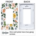 thumbnail image 3 of Yayeee Rocker Switch Wall Plate 1-Gang 4.6"x2.9" Home Decorative Outlet Cover, Retro Colorful Flowers, 3 of 6