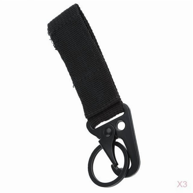 Llavero con Hebilla de Tela Mosquetones Tácticos de Nylon con Mosquetón
