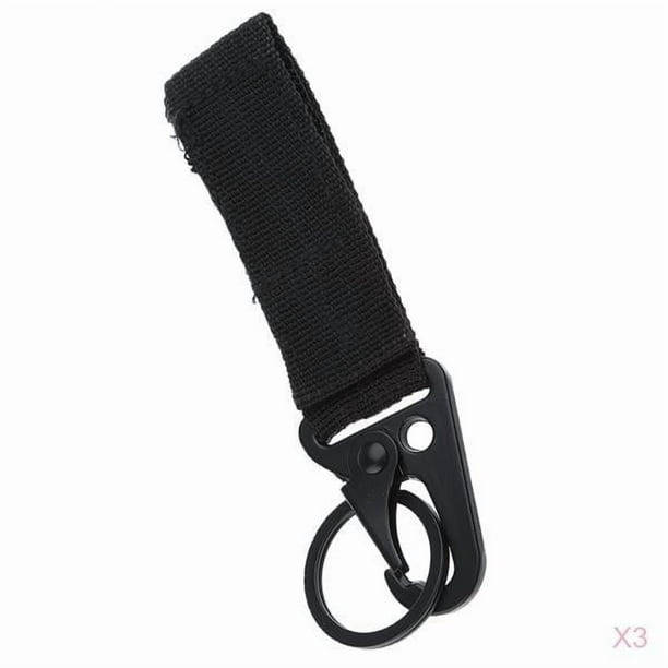 Llavero con Hebilla de Tela Mosquetones Tácticos de Nylon con Mosquetón