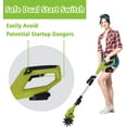 Cordless Tillers/Cultivators Electric, Lightweight & 60 min Work, 20V