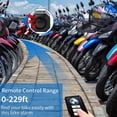 thumbnail image 4 of Kenally Alarma de seguridad para bicicleta de montaña de plástico, portátil, recargable, 7 velocidades, alimentado por batería, Sensor antirrobo para Accesorios para motos Kenally VI015316-00B, 4 of 6