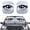 Anime Eyes Print, variant on Pzuqiu Front Windshield Sun Shade with Pink Leaf Camo Pattern, Car Front Window Visor for Auto and SUV, Keeps Vehicle Cool