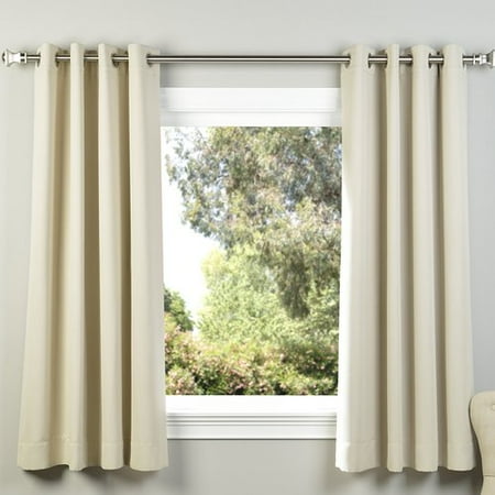 Half Price Drapes Plush Solid Blackout Thermal Grommet Curtain